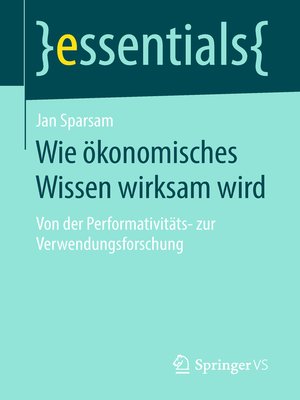cover image of Wie ökonomisches Wissen wirksam wird